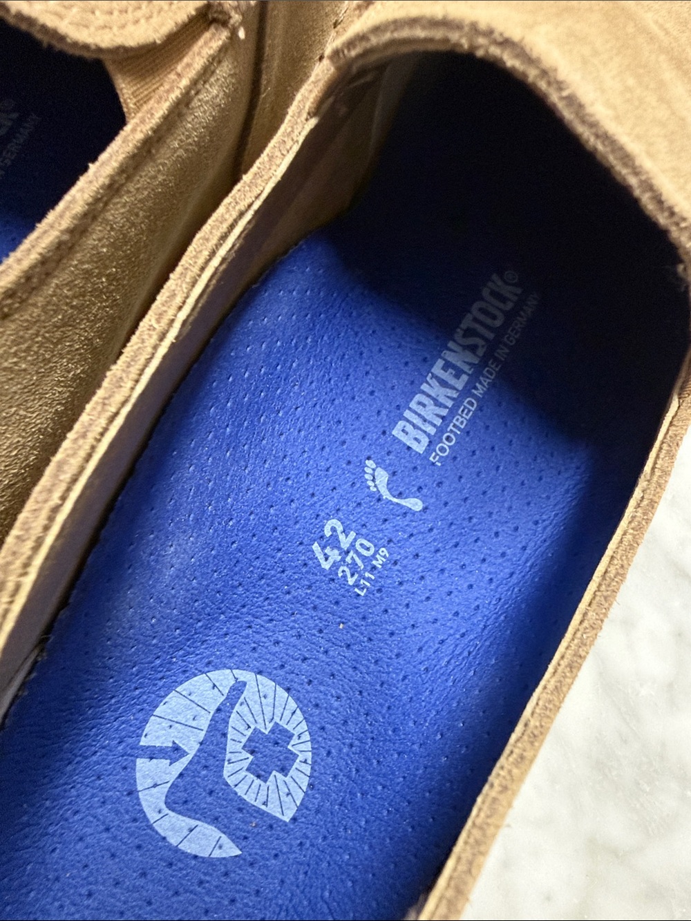 Birkenstock NARROW FIT Utti Slip On Shoe Size 42 in Suede Leather - Picture 9 of 16